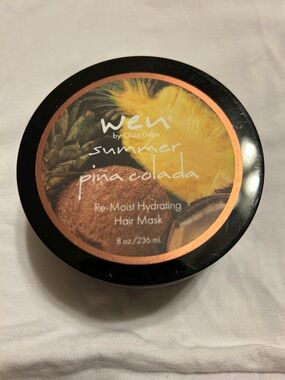 WEN Summer Piña Colada Re-Moist Hydrating Hair Mask JUMBO SIZE 8 oz